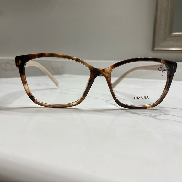Prada eyeglass frame ladies pink and maroon.  Brand new never used - Picture 4 of 6